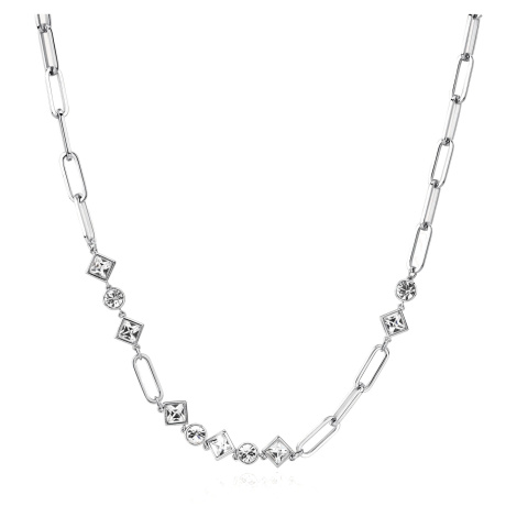 Brosway Slušivý náhrdelník s čirými krystaly Emphasis BEH05