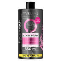 Eveline Cosmetics FaceMed+ čisticí a odličovací micelární voda s detoxikačním účinkem 650 ml