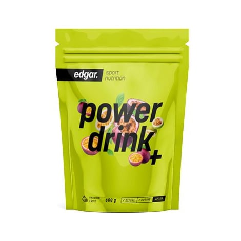 EDGAR Powerdrink s kofeinem 600 g, passion fruit
