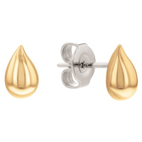 Calvin Klein Jemné pozlacené náušnice pecky Sculptured Drops 35000071