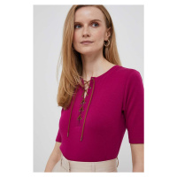 Tričko Lauren Ralph Lauren fialová barva