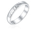 OLIVIE Snubní stříbrný prsten HORY 8892