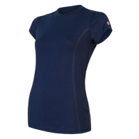Sensor Merino Active dámské tričko krátký rukáv Deep blue