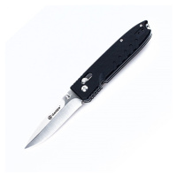 Zavírací nůž G746 Ganzo® – Stříbrná čepel – Satin, Černá