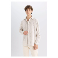 DEFACTO Relax Fit Striped Long Sleeve Shirt