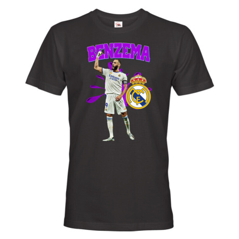Pánské tričko s potiskem Karim Benzema -  pánské tričko pro milovníky fotbalu BezvaTriko