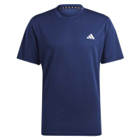 adidas TRAIN ESSENTIALS TEE Pánské sportovní tričko, tmavě modrá, velikost