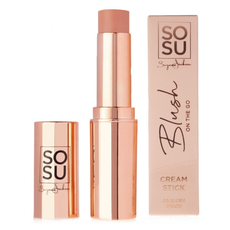 SOSU Cosmetics Blush On The Go tvářenka v tyčince Peach 7 g
