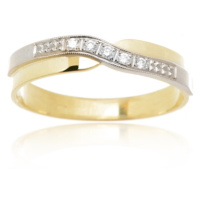 Dámský zlatý prsten s diamanty BP0071F + DÁREK ZDARMA