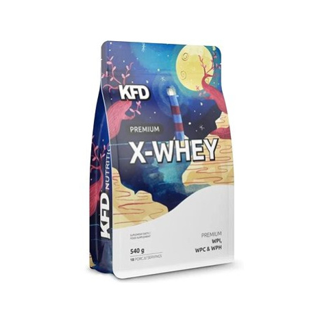 KFD WPI WPC a WPH X-Whey premium protein 540 g, bílá čokoláda