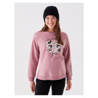 LC Waikiki Crew Neck Mickey Mouse Printed Long Sleeve Maternity Sweatshirt