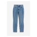 H & M - Skinny High Jeans - modrá