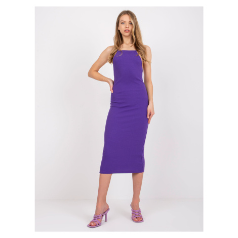 Tmavě fialové šaty Kira RUE PARIS Fashionhunters