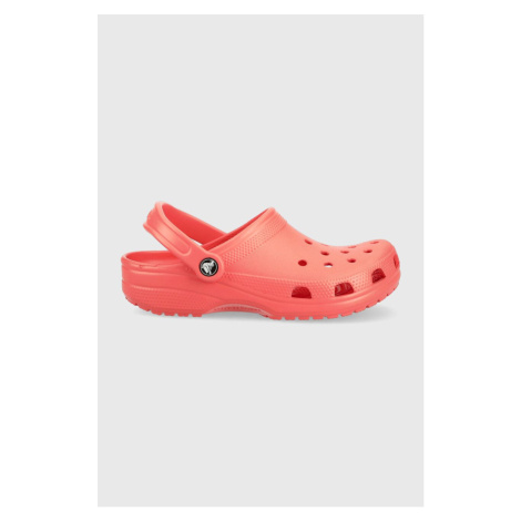 Pantofle Crocs Classic dámské, červená barva, 10001