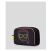 Kosmetická taška karl lagerfeld k/ikonik neon washbag nylon černá