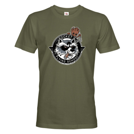 Pánské tričko Rocket Raccoon a Groot pro milovníky Marvelu BezvaTriko