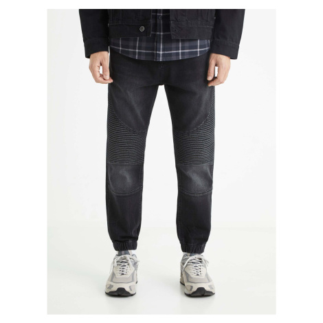 Černé pánské džínové kalhoty Celio
