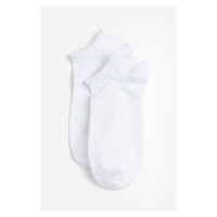 H & M - Sportovní ponožky 5 párů - bílá