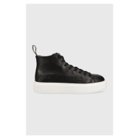 Kožené sneakers boty Karl Lagerfeld MAXI KUP černá barva, KL62255A