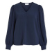 Vila Top Gaja L/S - Navy Blazer Modrá