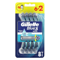 Gillette Jednorázová holítka Blue3 Cool 6+2 ks
