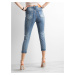Kalhoty JMP SP CHK001 jeans.81 modrá