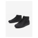 Černé pánské kožené kotníkové boty Lacoste Straightset Thermo