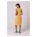 Bavlněné šaty s vysokým pasem model 18407261 - BeWear