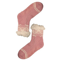 Lamb starorůžové hřejivé ponožky s beránkem 2138 světle růžová