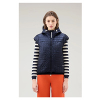 Vesta woolrich pertex padded vest modrá