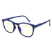 GLASSA Brýle na počítač PCG03 modré plastové obroučky, Počet dioptrií: +0,50