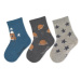 Sterntaler Dětské ponožky 3-Pack Space Medium Blue