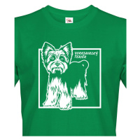 Pánské tričko pro milovníky psů Yorkshirský teriér - dárek pro pejskaře