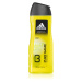 Adidas Pure Game sprchový gel na obličej, tělo a vlasy 3 v 1 pro muže 400 ml