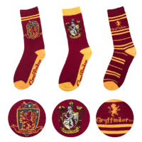 Wizarding World Ponožky Harry Potter 3 kusy v balení - Nebelvír - Gryffindor