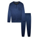 Cecil pánské pyžamo dlouhý rukáv 696 tmavě modrá