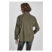 Ladies Corduroy Oversized Shirt - olive