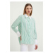 Košile s příměsí hedvábí Custommade Bri By NBS bílá barva, relaxed, s klasickým límcem, 99970129