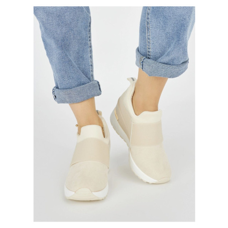 Originální tenisky dámské béžové na klínku