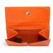 Oranžová kožená mini peněženka Athena Arwel