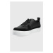 Kožené boty Calvin Klein černá barva
