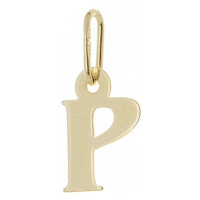 Přívěšek písmenko P ze žlutého zlata PA0065PF