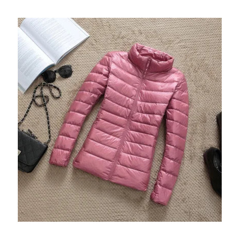 dámská bunda – slim střih, krátká parka s kapucí