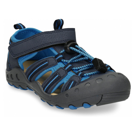 Modré dětské sandály na suchý zip