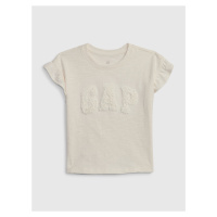 Béžové holčičí tričko s volánky GAP