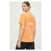 Bavlněné tričko Napapijri S-Faber oranžová barva, NP0A4HOLA641