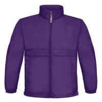 B&C Jacket Sirocco Dětská jarní bunda JK950 Purple