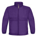 B&amp;C Jacket Sirocco Dětská jarní bunda JK950 Purple