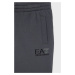 Dětské bavlněné kalhoty EA7 Emporio Armani šedá barva, s potiskem