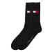 Tommy Hilfiger 2 Pack Flag Logo Socks Black Černá